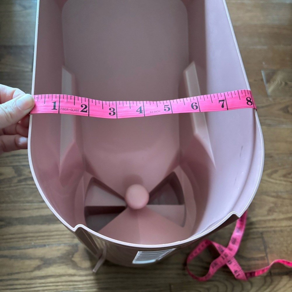 Vintage Tupperware pink large rice plastic storage and dispenser container - Picture 3 of 16